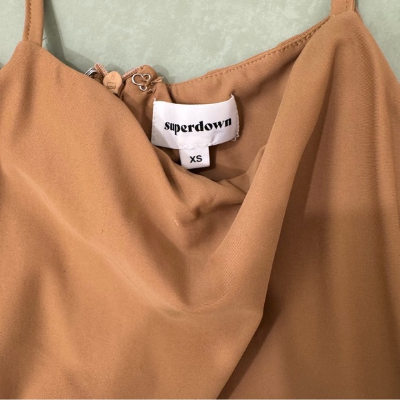 Superdown Yovanna Midi Dress in Taupe. Size XS. Worn once. - Picture 4 of 4
